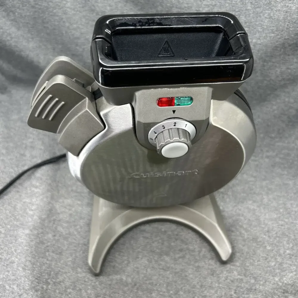 Cuisinart VWM-200PC1 Vertical Belgian Waffle Maker Stainless Steel Tested WORKS